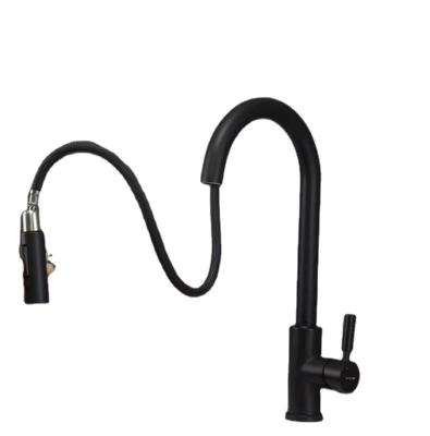 China Sense Faucets Stainless Steel Touch Sensor Pull Out Spray With Push Button Hot And Cold Mixers Faucet Black Kitchen Water Faucets for sale