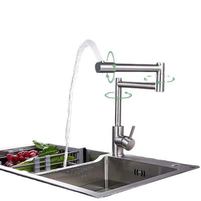 China Thermostatic Faucets Two Function Water Lower Stainless Steel Faucet Sink Mixer Taps Sensor Touch UPC Kitchen Faucet for sale