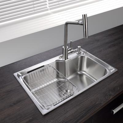 China With Faucet Manufacturer Single Slot 304 Stainless Steel Kitchenware 304 Stainless Steel KITCHEN SINK OEM Sink for sale