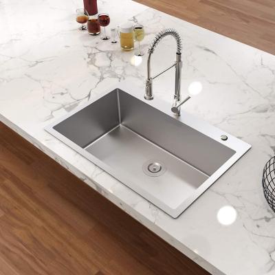 China Without Faucet AMIGO Stainless Steel Kitchen Sink Hot Selling Single Bowl 0.7mm SS304 Kitchen Sink for sale