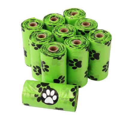 China Sustainable Pet Cleaning Portable Biodegradable Single Garbage Bag Roll Taking Excrement Bag for sale