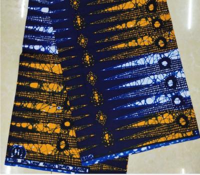 China Oilproof Wax Fabrics African Cotton Fabric Imitate Common Design Two Colors for sale