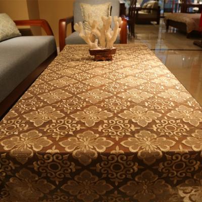 China 2020 Rich Patterns High Quality Embroidered Lace Tablecloth With Organza for sale