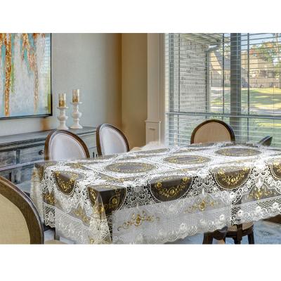 China Jacquard factory embroidery tablecloth for wedding for sale