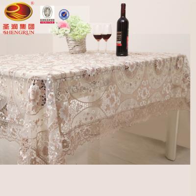 China Handmade Wholesale New Design Custom Embroidery Tablecloth Wedding Look Like Handsome for sale