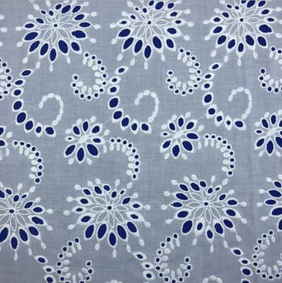 China Sustainable Most Popular White Full Cotton Dotted Swiss Embroidery Fabric For Dresses for sale