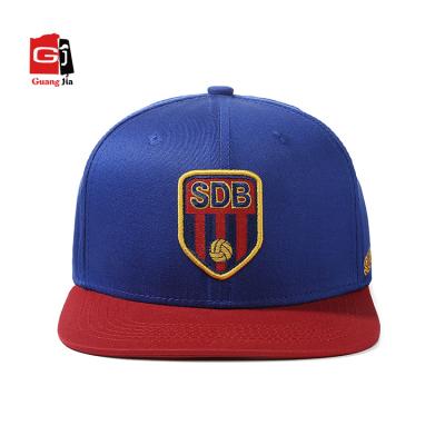 China Custom 6 Panels JOINT 3D Embroidery Two Tone Snapback Hat Metallic Wholesale for sale