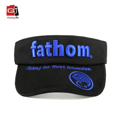 China 3D Embroidery Wicking Dampness Factory Hat Guangjia Running Hat Custom Quick Dry Sun Visor Trail Hat for sale