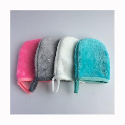 China Remove Makeup Factory Wholesale Super Soft Face And Body Cleansing Glove Make Up Removal Glove for sale