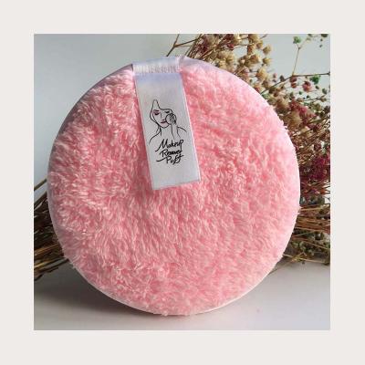 China Reusable Washable Round Face Microfiber Makeup Remover Cloth Removal Pads for sale