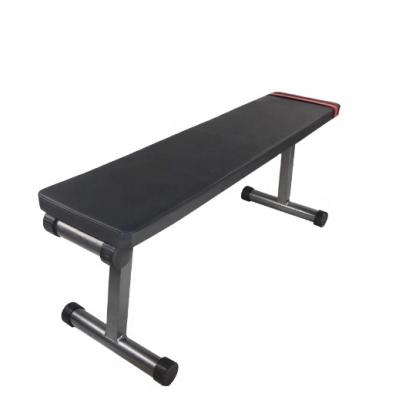 China Commercial Gym Equipment Home Fitness Exercise Gym Sit Up Flat Bench With Wheel for sale