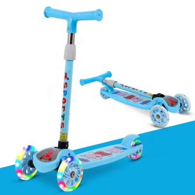 China Handlebar Height Adjustable Scooter For Kid With Music 3 In 1 For 3 Wheel Music Kids Ride On Car Electric Scooter For Kids Children for sale