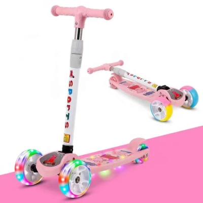 China Adjustable Handlebar Height Scooter Kids 3 Wheels Child 3d Scooter Children Easy To Energetic Kids Suitcase Scooter for sale