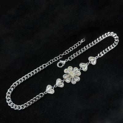 China CLASSIC Famous Brand Designer 925 Sterling Silver Clover Luxury Necklace Bracelet Earrings Jewelry for Women for sale