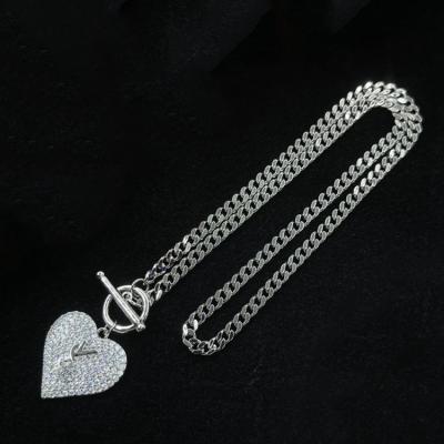 China CLASSIC Wholesale Custom Gold Plated Filled Chain Necklace Stainless Steel Choker Gold Rope Luxury Tiff Chain Jewelry for sale