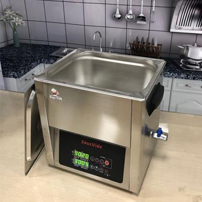 China Stainless Steel Outer Tank With Heater All Area Even Heated Calibration Function 8x Memory Preset And 10L Sous Vide Commercial Cooker for sale