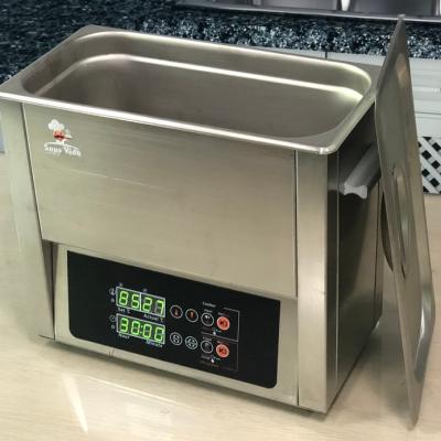 China Whole Deli Tank Even Heated Precise Temperature Stainless Steel Controlled Water Bath For Cafe Lounge Bar And 6L Sous Vide Bar Cooker for sale