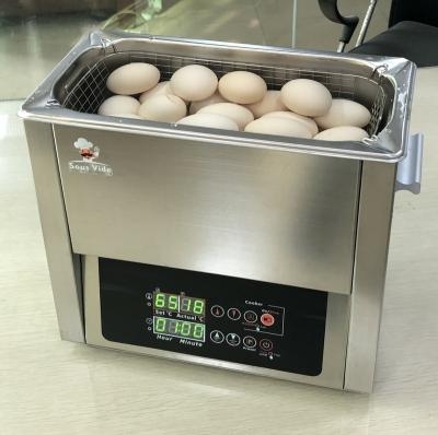 China Stainless Steel Tank All Area Even Heated No Problem Vacuum Under Tight Amount Bulk Cooking 6L Commercial Half Boiled Egg Cooker SVQ-6LAS for sale