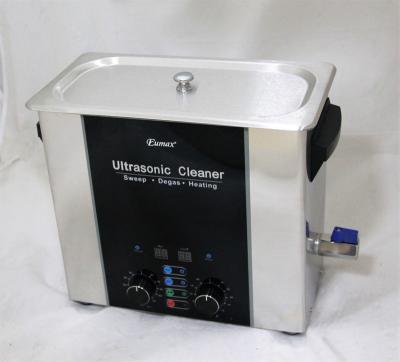 China Eumax 220v Sweep Degas Heating Functions Manual Setting LED Display Professional Advanced Cleaning Ultrasonic Cleaner 6 Modes 6L for sale