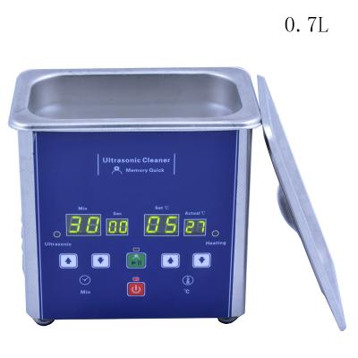 China Handy Size Digital Control Panel With Touch Control Heating And Head Quality Assured 0.7L 0.7 Stainless Steel Ultrasonic Cleaner for sale