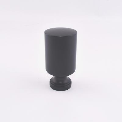 China Simple modern high quality zinc alloy hardware black knob for home furniture for sale