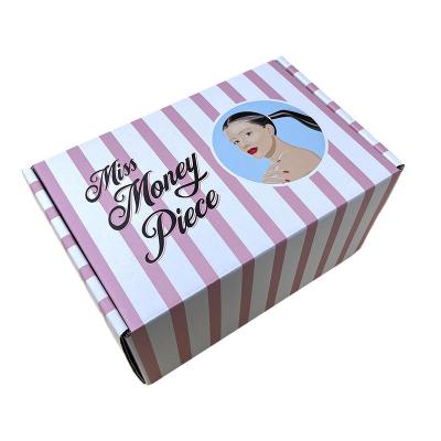 China Custom Printed Logo Shipping Boxes Mailing Packages Corrugated Clothing Ad Box Printed Custom Eco Friendly Recyclable For Underwear for sale