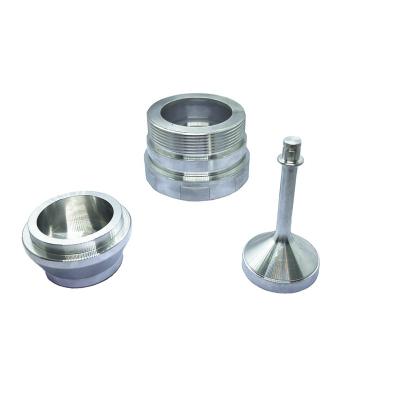 China Aluminum OEM ODM Service Custom Aluminum Stainless Steel Spare Parts Machining Connector Nipple Adaptor for sale