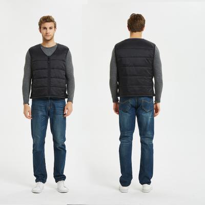 China Anti-wrinkle winter vest rechargeable battery heated men's vest heating heated vest for sale