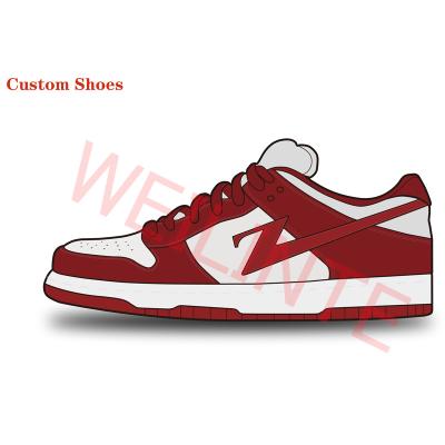 China Designer Custom Wholesale Manufacturer High Quality Genuine Leather Low Tempered Customized SBDUNK Men Basketball Shoes for sale