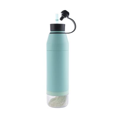 China Sustainable Sale 500ml Double Wall 18/8 Stainless Steel Sport Hot Water Bottle With Customs Service for sale