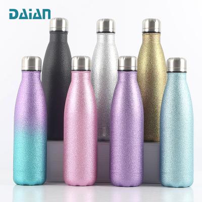 China Sustainable Outdoor Sport Bottle Double Wall 17oz Vacuum Insulated Stainless Steel Water Bottle for sale