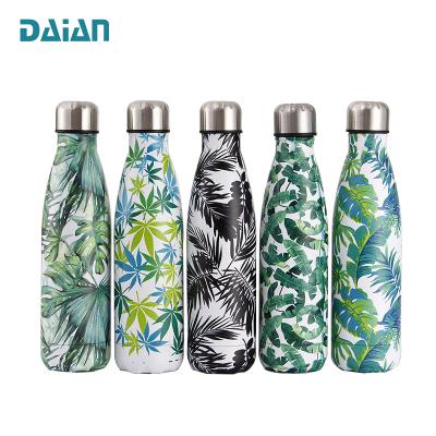 China 500ML Double Wall 304 Stainless Steel Vacuum Flask Viable Water Bottle With Customized Logo for sale