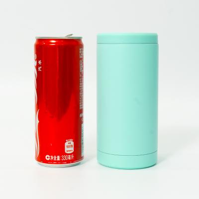 China Slim Stainless Steel 12oz Disposable Beer Coozies Beverage Can Cooler Double Walled Vacuum Can Insulator for sale