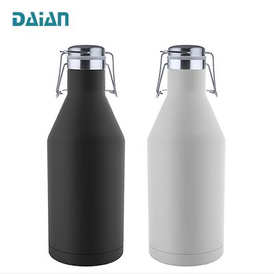 China Durable High Quality Stainless Steel Large Capacity 64oz Double Wall Water Bottle Beer Shaker for sale