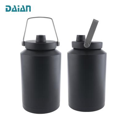 China Business One Gallon Wide Jug Mouth Water Bottle Beer Flask Stainless Steel Wide Shaker for sale