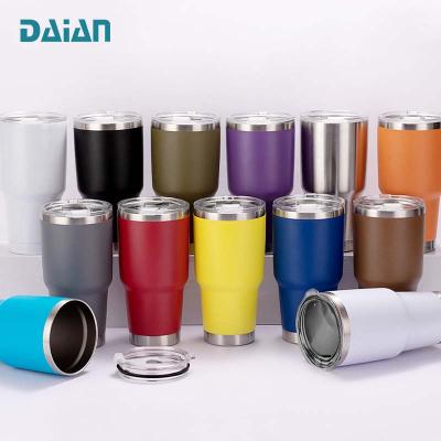 China 30 oz Sustainable Hot Sale Custom Color Double Wall Stainless Steel Insulated Travel Tumbler for sale