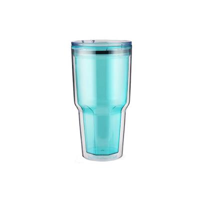 China Beverage/promotion/plastic cup gift mug 24oz fashionable custom designed double tumbler acrylic wall for sale