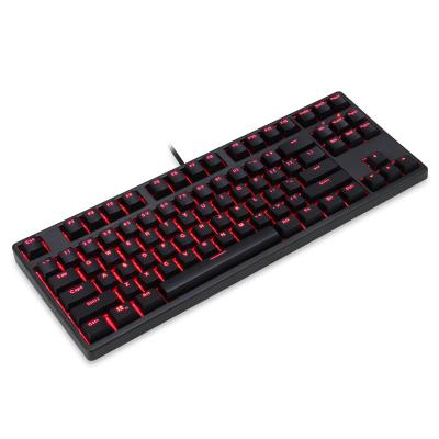 China MOLONG Custom Waterproof Red Mechanical Keyboard 87 Keys Mechanical Keyboard Standard Gaming Cable Led Mechanical Keyboard MOLONG Numeric Keypad for sale