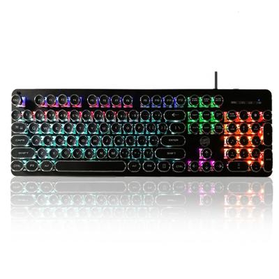 China Keypad 104 Keys RGB Digital Mechanical Gaming Keyboard Color Led Switch Backlit Green Wired Mechanical Keyboard Gaming for sale