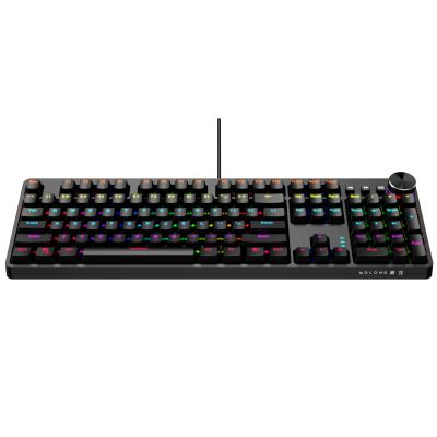 China Numpad Molong Standard 104 Keys Multifunctional Keyboard Programmed Mechanical RGB Keyboard Gamer Keyboard for sale