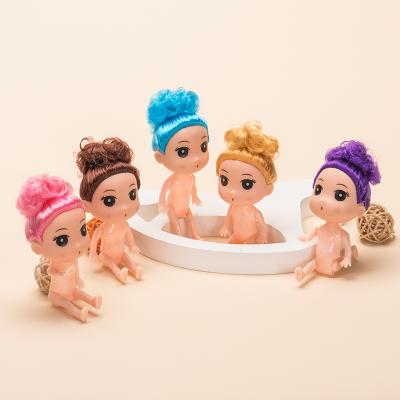 China Soft Cute Toy Mini Doll 12CM Small Doll Accessories Cake DIY Baked Naked Doll for sale