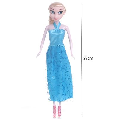 China 11 Inch Soft Cheap Frozen Princess Fashion Toy Beautiful Plastic Dolls Wholesale for sale