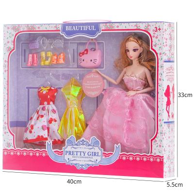 China 11.5 Inch Soft Toy 3D Multi-joint Eye-shaped Wedding Dress With Fashionable Beauty And Toy Parts Girl Dolls for sale