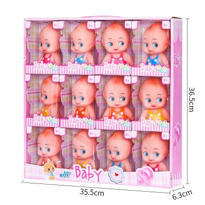 China 5 Inch Clothes Expression Mini Vinyl Dolls Colorful Plastic Doll Soft Toy for sale