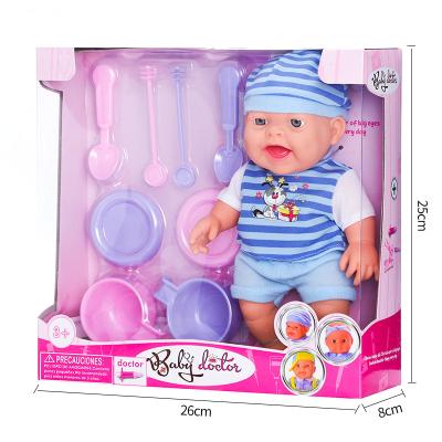 China Soft toy 10 inch vinyl dolls with toy parts for sale