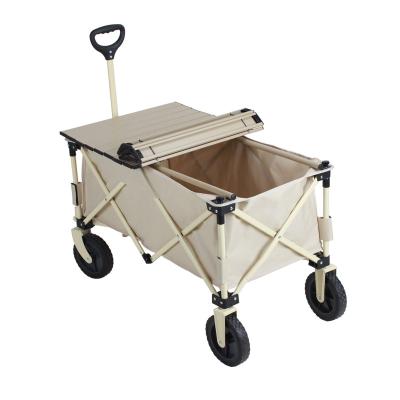 China compact & Easy to install low price steel frame foldable utility cart outdoor garden camping cart for sale