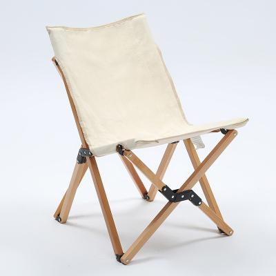 China Easy To Carry Low Price Custom Made Beech Wood Compact Fishing Logo Chairs Camping Chair for sale