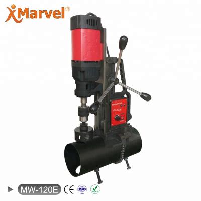 China Good Quality MW-120G 120mm Hole Drilling Machine Steel Pipe 110V 220V Magnetic 130mm Round Professional Magnetic Drill MW-120G for sale