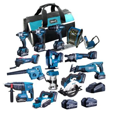 China Cutting holes in wood +drill MARVEL 21V 20V 4.0Ah Brushless Impact Drill 18 Volt Li-ion Cordless Combo Kit 15 Bits for sale