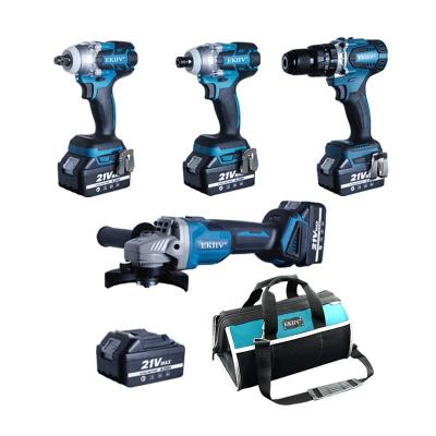 China Cutting Holes EKIIV Powerful Rechargeable Battery Power Wood Cordless Screwdriver Tool Cordless +drill Combo Kit for sale